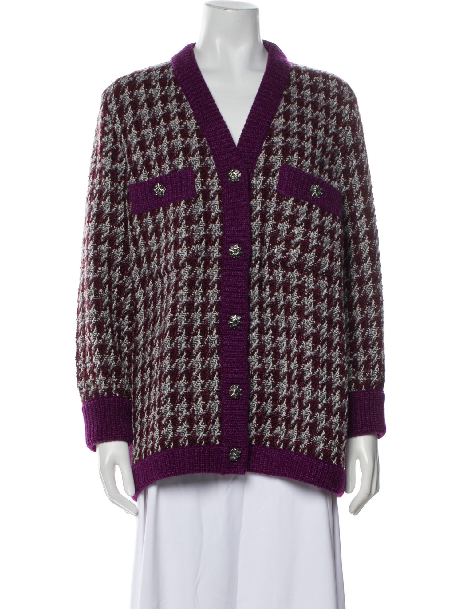 Chanel 2023 Houndstooth Sweater w/ Tags