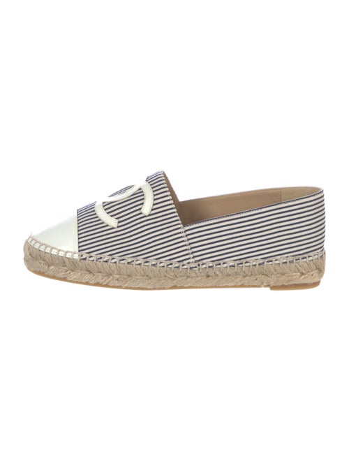 Chanel Interlocking CC Logo Canvas Espadrilles