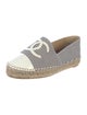 Chanel Interlocking CC Logo Canvas Espadrilles