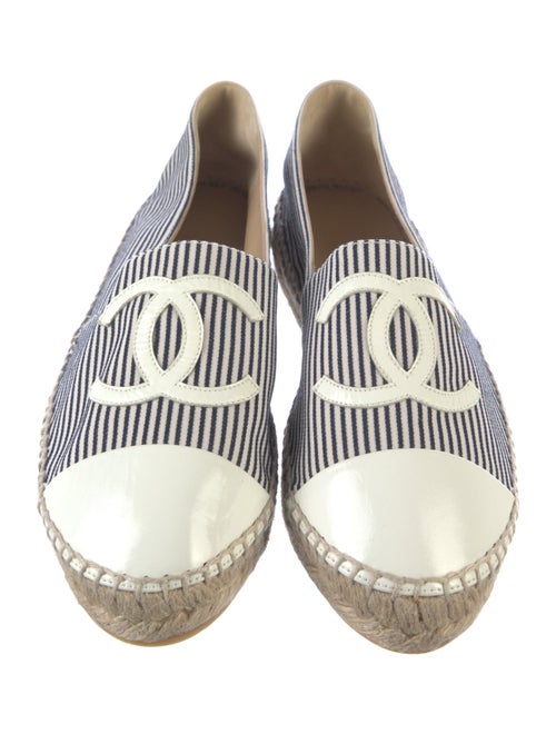 Chanel Interlocking CC Logo Canvas Espadrilles