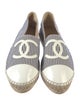 Chanel Interlocking CC Logo Canvas Espadrilles