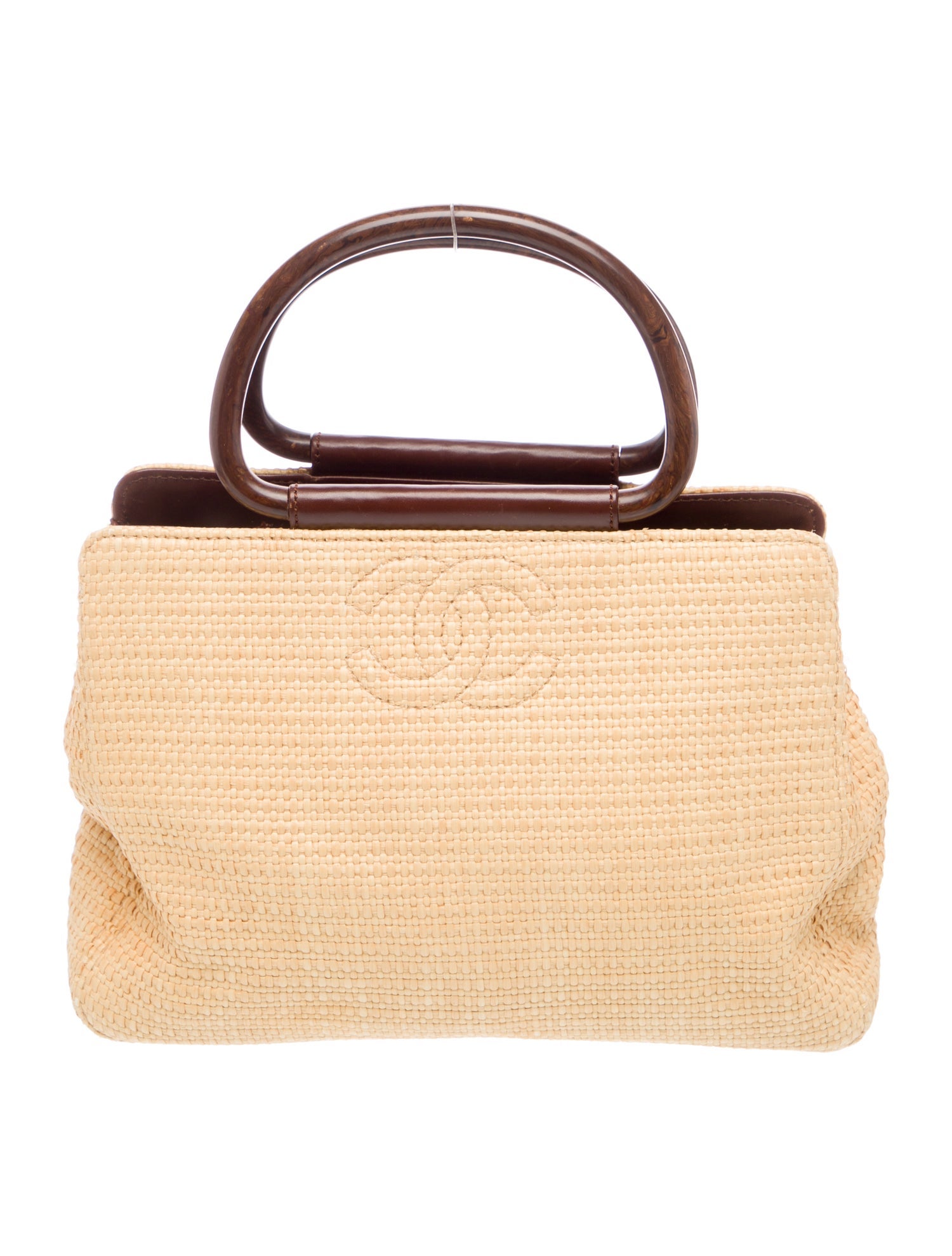 Chanel Raffia CC Handle Bag