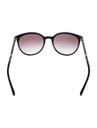 Chanel Faux Pearl Accents Round Sunglasses