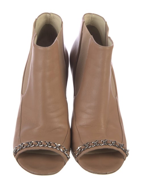 Chanel Interlocking CC Logo Leather Boots