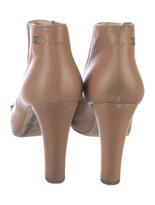 Chanel Interlocking CC Logo Leather Boots