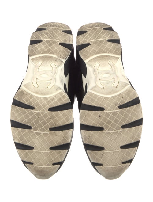 Chanel Interlocking CC Logo Leather Sneakers