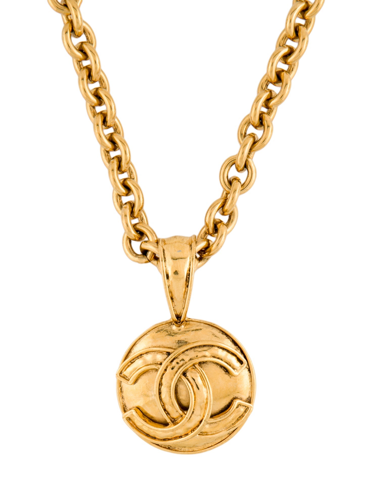 Chanel Vintage CC Pendant Necklace
