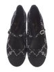 Chanel Interlocking CC Logo Grosgrain Trim Mary Jane Flats