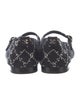 Chanel Interlocking CC Logo Grosgrain Trim Mary Jane Flats