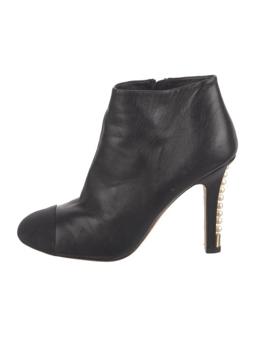 Chanel Interlocking CC Logo Leather Boots