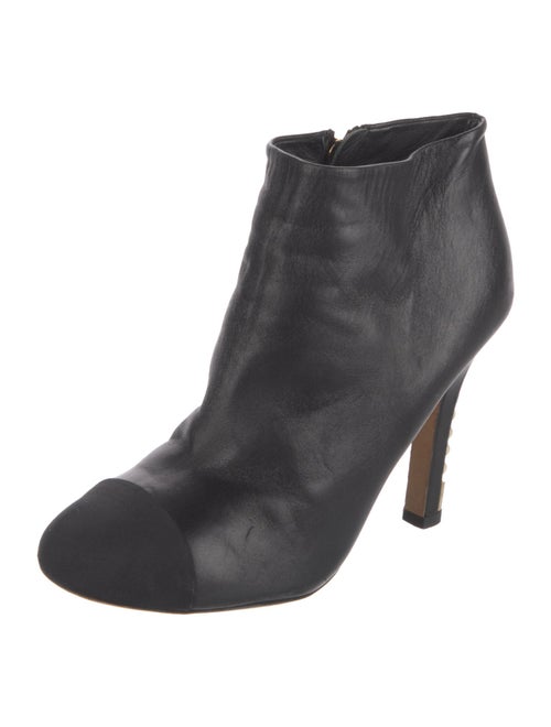 Chanel Interlocking CC Logo Leather Boots