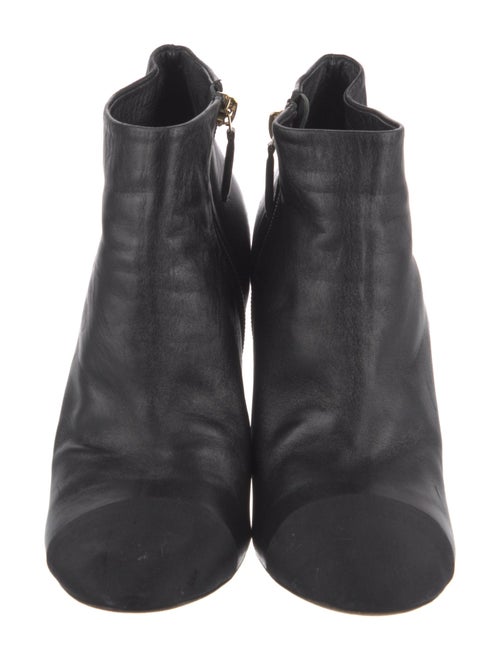 Chanel Interlocking CC Logo Leather Boots