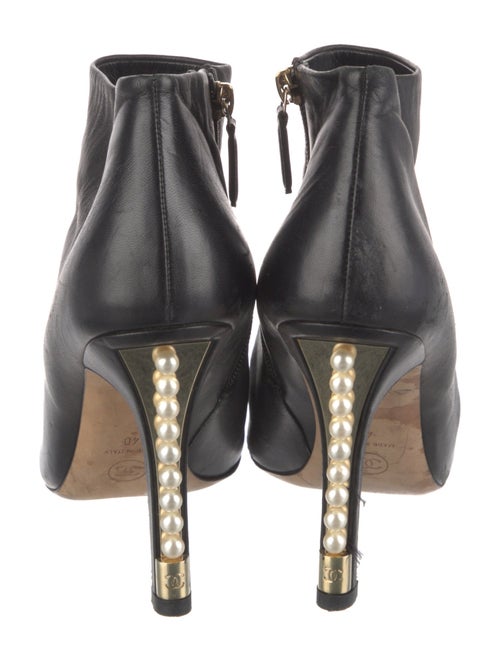 Chanel Interlocking CC Logo Leather Boots