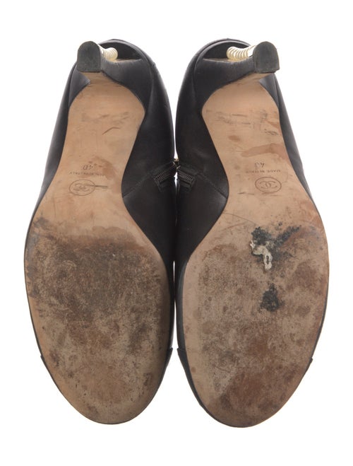 Chanel Interlocking CC Logo Leather Boots