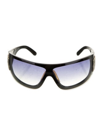 Chanel Interlocking CC Logo Shield Sunglasses