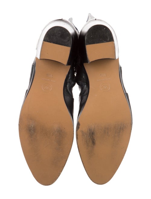 Chanel Interlocking CC Logo Leather Boots