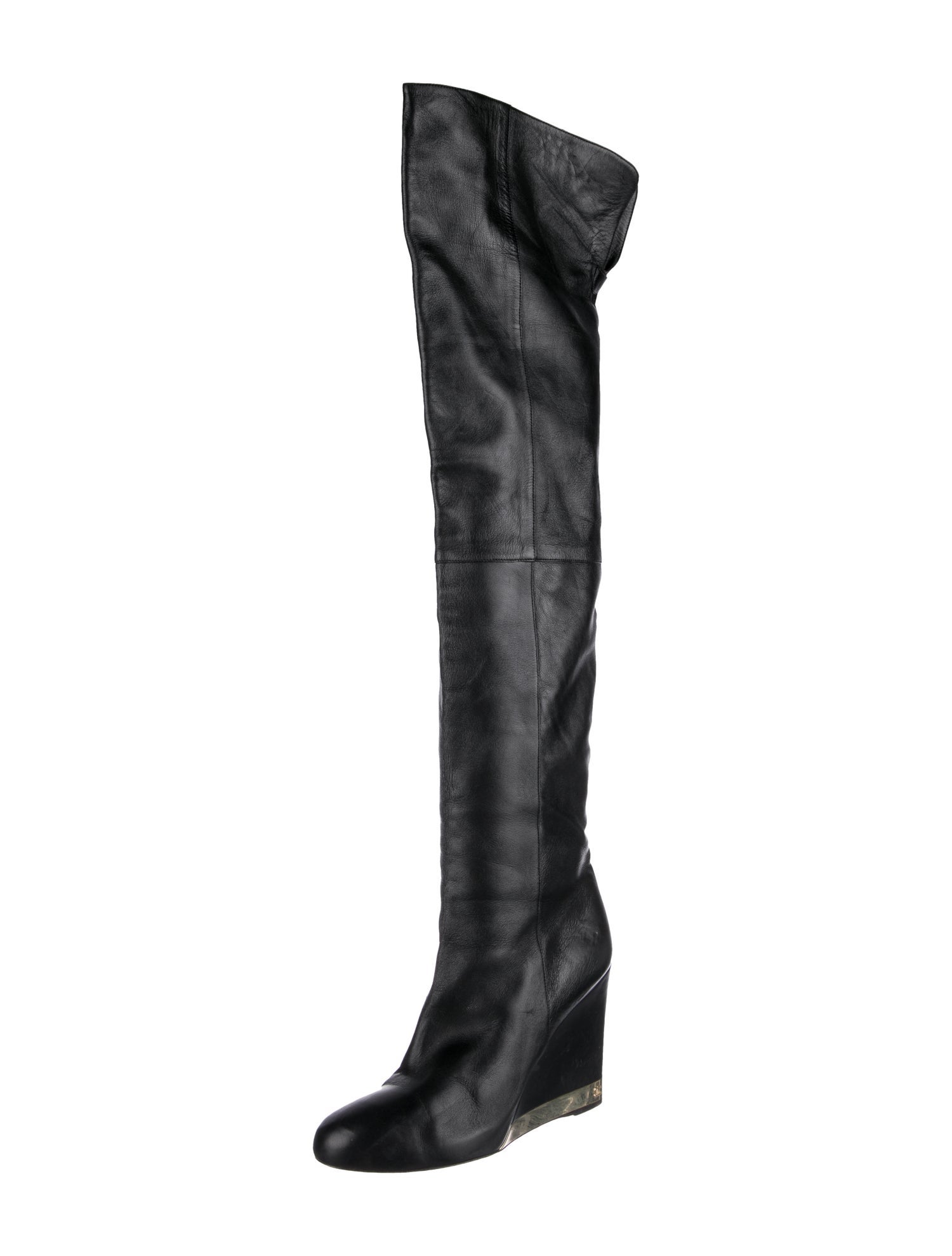 Chanel 2015 Interlocking CC Logo Boots