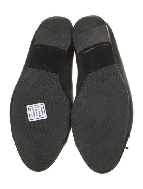 Chanel Interlocking CC Logo Leather Ballet Flats