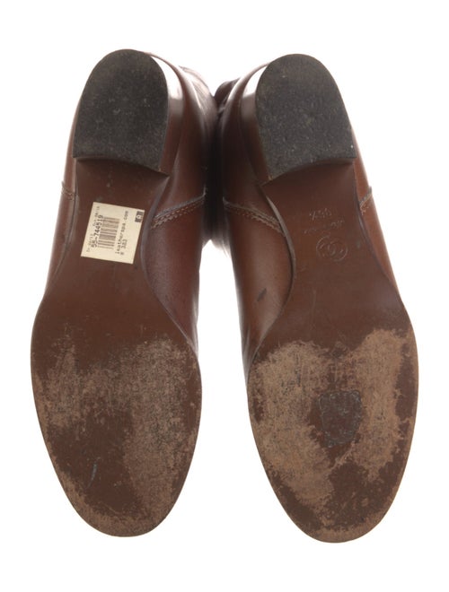 Chanel Interlocking CC Logo Leather Riding Boots