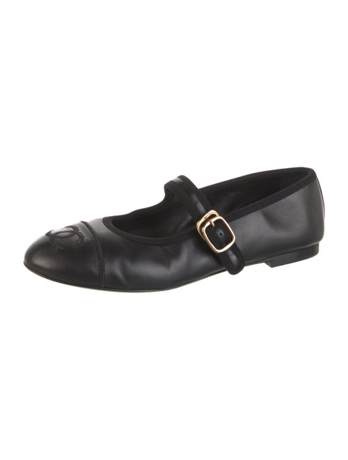 Chanel 2024 Interlocking CC Logo Mary Jane Flats