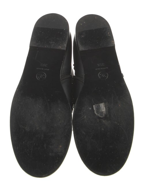 Chanel Interlocking CC Logo Leather Combat Boots