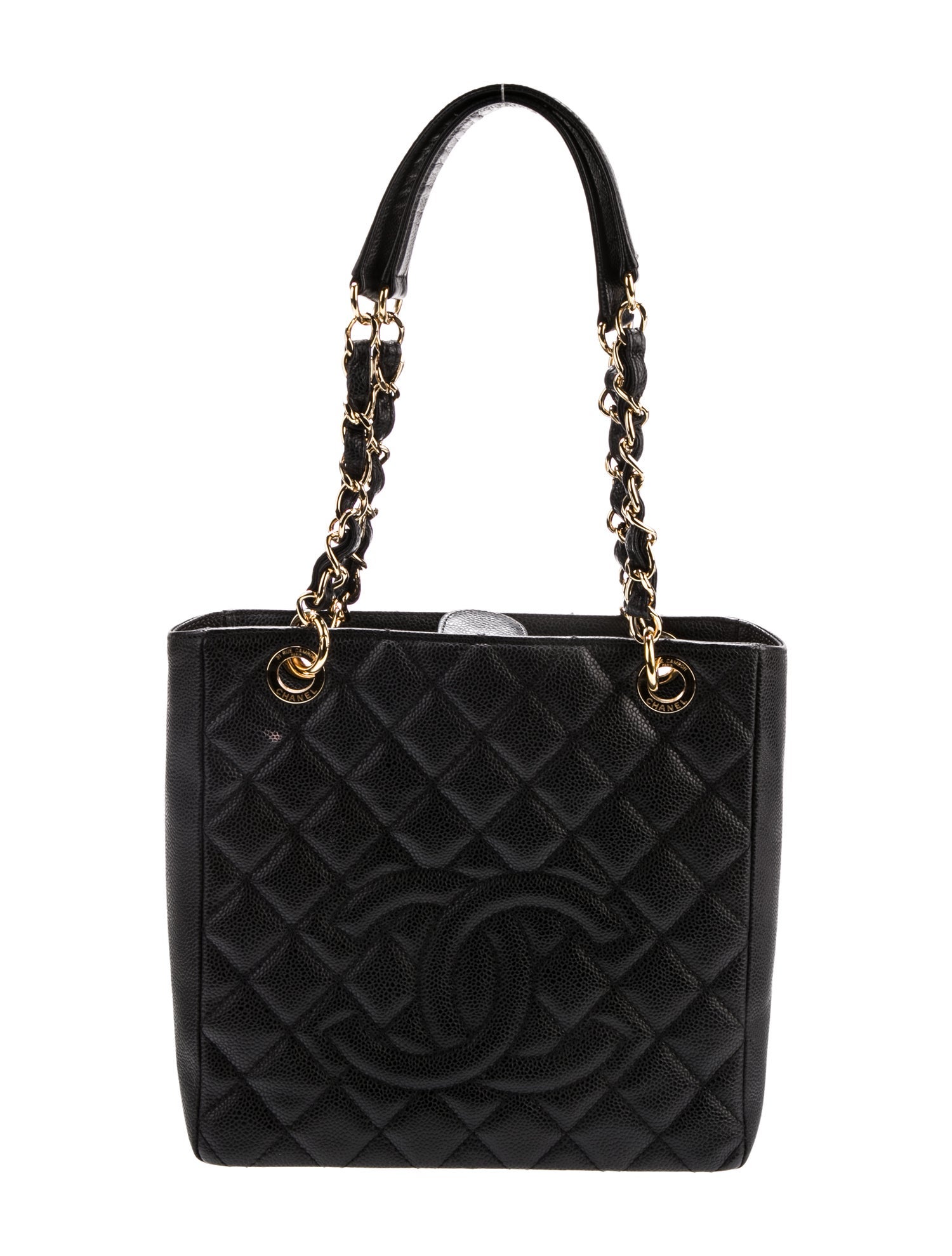 Chanel Quilted Caviar Petite Shopping Tote