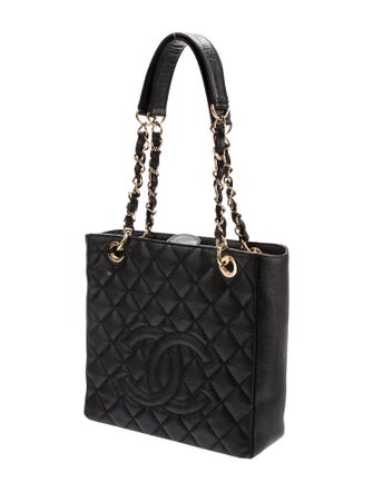 Chanel Quilted Caviar Petite Shopping Tote