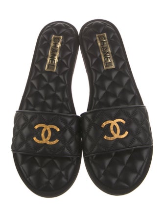 Chanel 2023 Interlocking CC Logo Slides