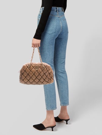 Chanel Quilted Lambskin Bubble Quilt Bowler