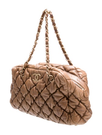 Chanel Quilted Lambskin Bubble Quilt Bowler
