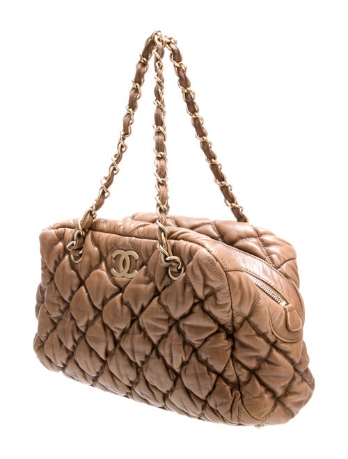 Chanel Quilted Lambskin Bubble Quilt Bowler