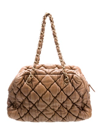 Chanel Quilted Lambskin Bubble Quilt Bowler