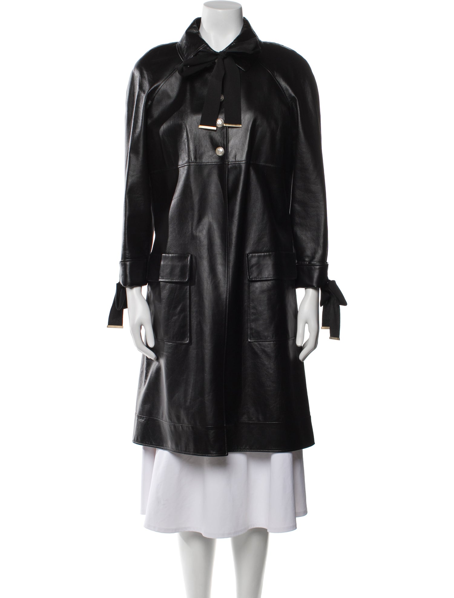 Chanel 2017 Leather Trench Coat
