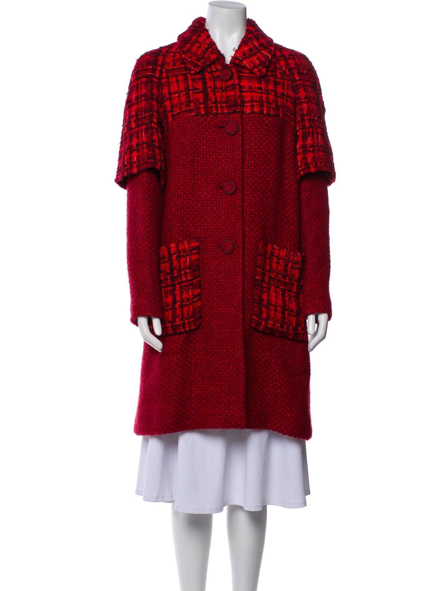 Chanel 2016 Houndstooth Print Coat