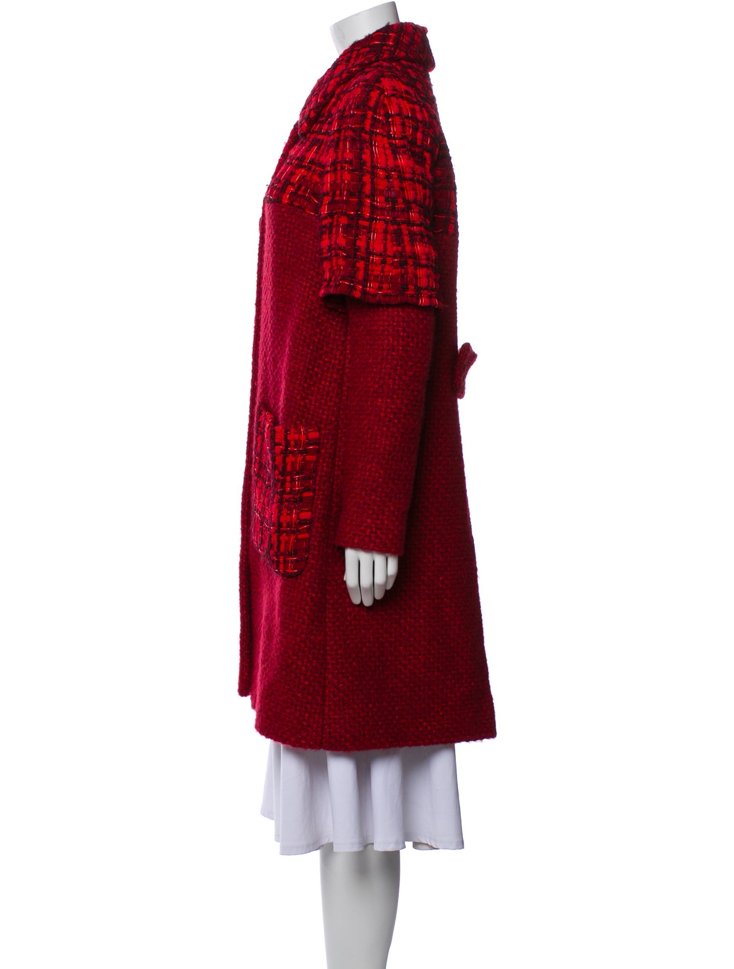 Chanel 2016 Houndstooth Print Coat