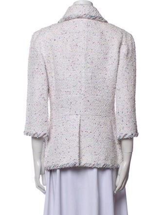 Chanel 2018 Tweed Pattern Faux Fur Jacket