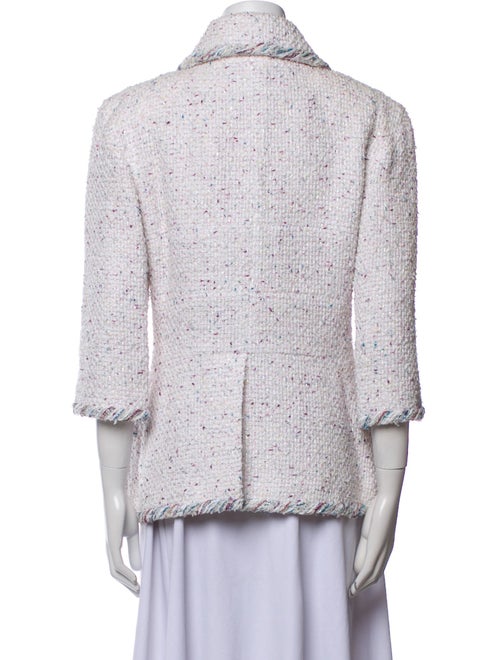 Chanel 2018 Tweed Pattern Faux Fur Jacket