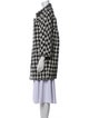 Chanel Houndstooth Print Coat