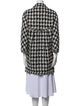 Chanel Houndstooth Print Coat