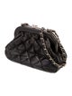 Chanel Quilted CC Kisslock Clutch w/ Chain