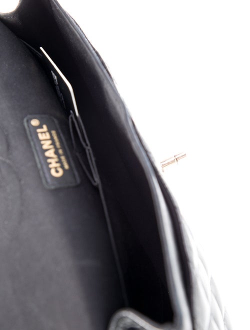 Chanel Quilted Glitter Medium Double Flap Bag