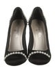 Chanel Interlocking CC Logo Satin Pumps