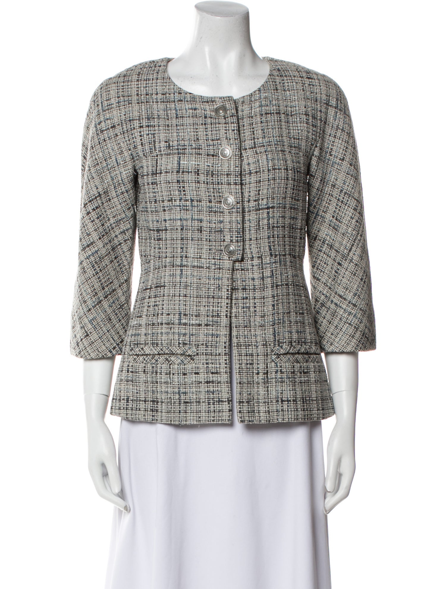 Chanel Tweed Pattern Evening Jacket