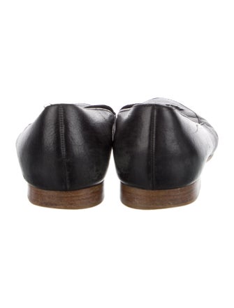 Chanel Interlocking CC Logo Leather Loafers