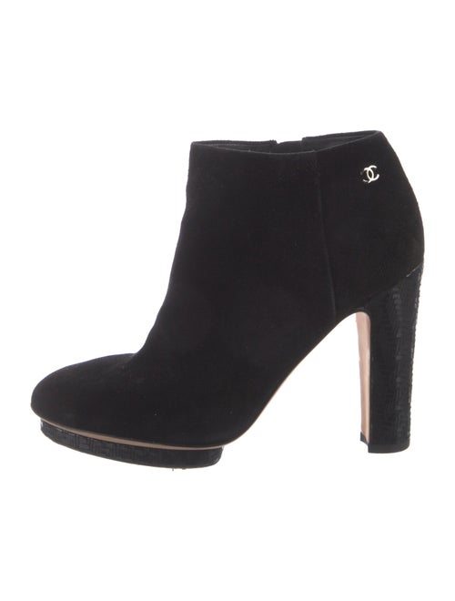 Chanel 2014 Interlocking CC Logo Boots