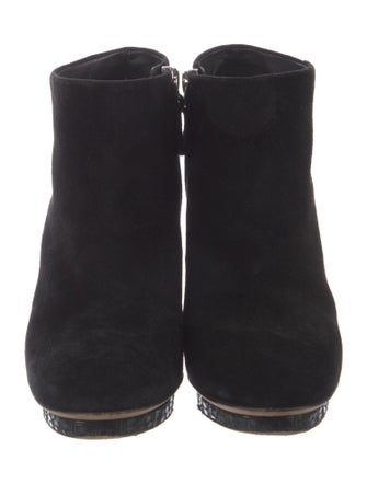 Chanel 2014 Interlocking CC Logo Boots