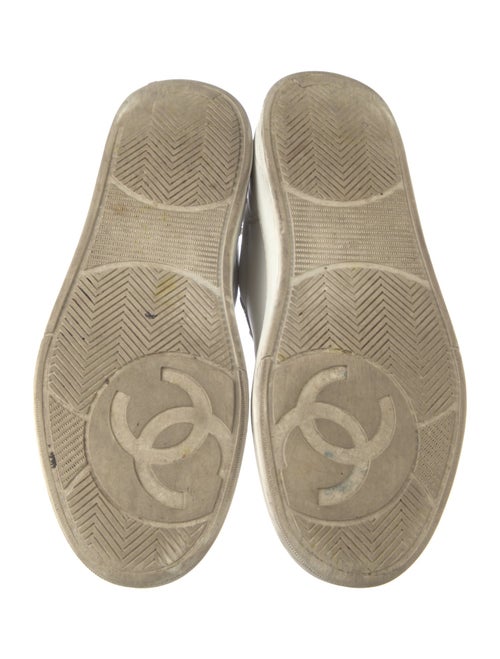 Chanel Interlocking CC Logo Calfskin Sneakers