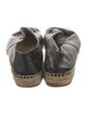 Chanel Interlocking CC Logo Leather Espadrilles