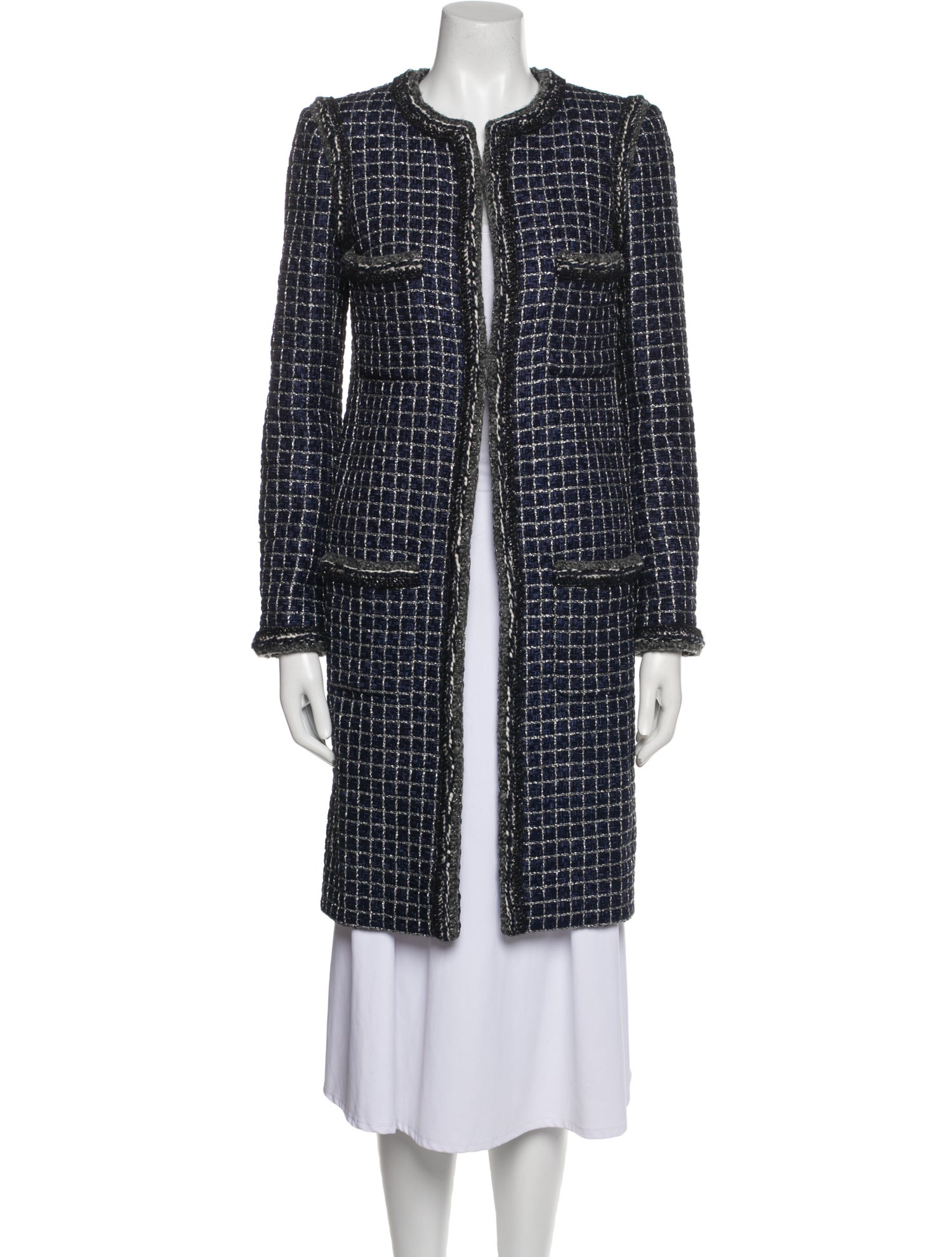 Chanel 2018 Tweed Pattern Coat