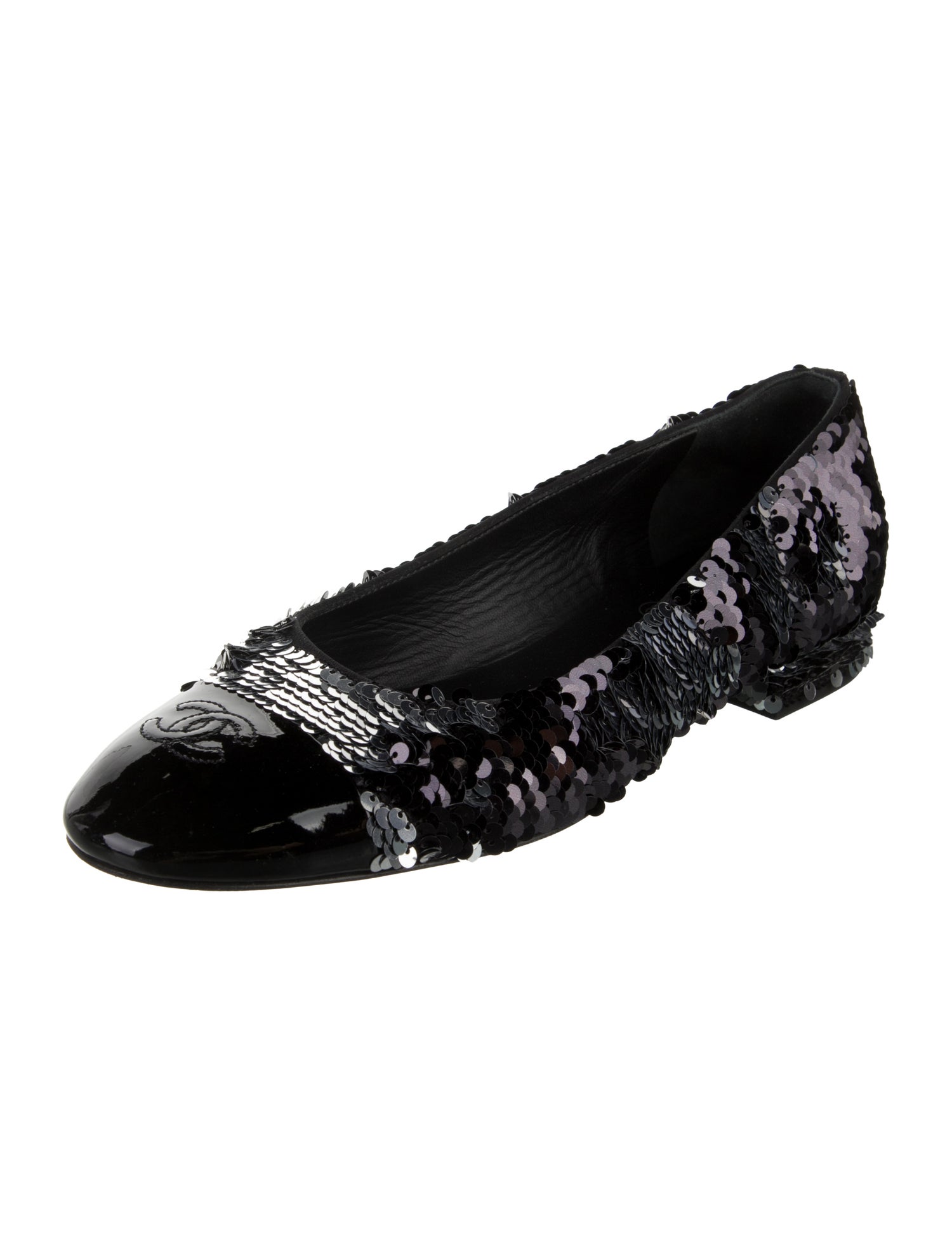 Chanel 2021 Interlocking CC Logo Ballet Flats